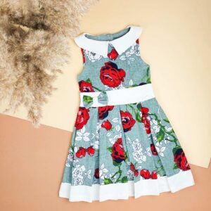 Сукня з відкритою спинкою "Модняшка", Зелений, 128 (9 років)