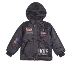 Тепла куртка для хдопчика, Чорний, L