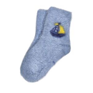 Теплі шкарпетки дитячі норка , Блакитний, 1-4