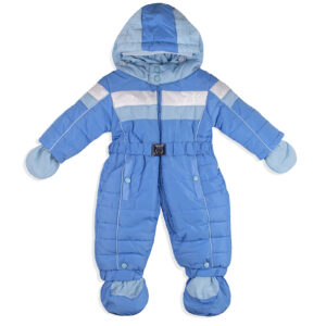 Теплий ясельний комбінезон, Блакитний, 68 (6 міс)
