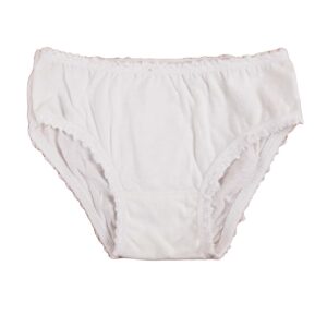 Труси для дівчаток молочні з ажурною резинкою, Молочний, 3-4 роки