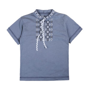 Вишиванка для хлопчика №5, Сірий, 122-128см