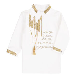 Вишиванка для хлопчика "Україна" довгий рукав, Молочний, 92 (2 роки)