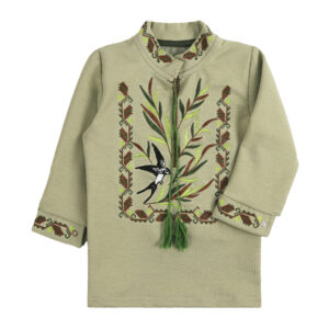 Вишиванка для хлопчика "Верба", Оливковий, 92 (2 роки)