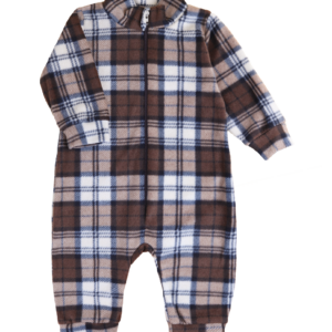 Ясельний флісовий ромпер "Ліам", Коричневий, 80 (1 рік)