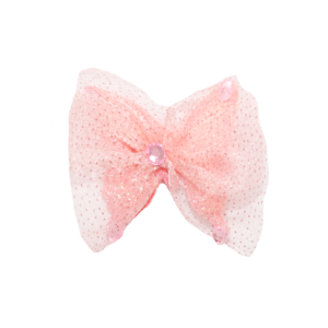 Заколка для волосся з блискітками, Персиковий