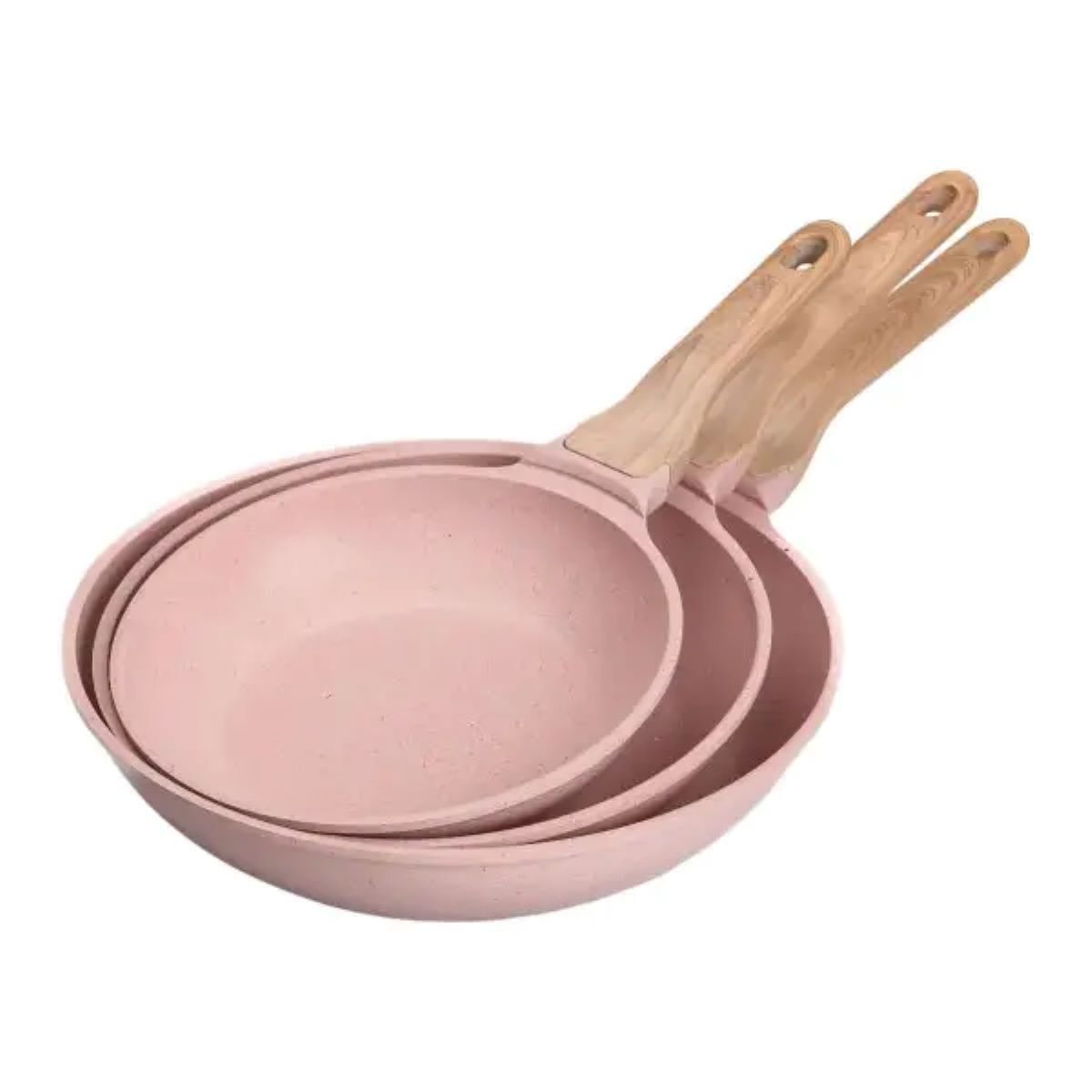 Набір із 3 алюмінієвих сковорідок з товстим дном та антипригарним покриттям MGC HP-4-410P