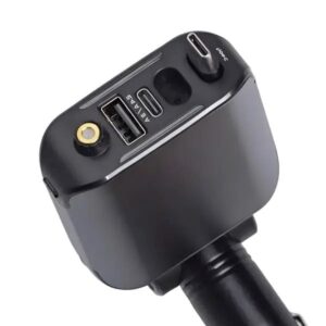 Автомобільний зарядний пристрій LED-проекція, зі швидкою зарядкою та висувним кабелем Type-C HP-E1