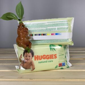 Дитячі вологі серветки Huggies Natural Care - 56 шт.