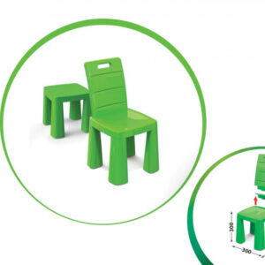 Дитячий стілець-табурет 04690/1/2/3/4/5 висота табуретки 30 см Зелений