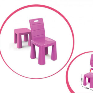 Дитячий стілець-табурет 04690/1/2/3/4/5 висота табуретки 30 см Рожевий
