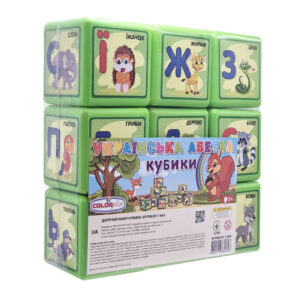 Дитячі розвиваючі кубики "Абетка" 1-063, 9 шт в наборі