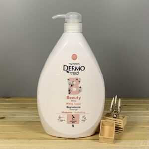 Гель для душу з дозатором DermoMed White Flower- 1 л.