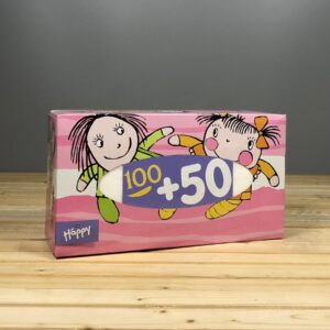 Хустинки паперові Bella baby Happy універсальні двошарові - 100+50 шт.