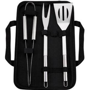 Набір аксесуарів для барбекю, мангала, гриля 3 предмети 40х10х5 см мангальне приладдя HP-20-71