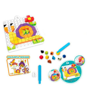 Дитяча розвиваюча мозаїка 6990, 128 деталей  Равлик