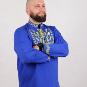Вишиванка чоловіча "Колоски", Електрик, 44