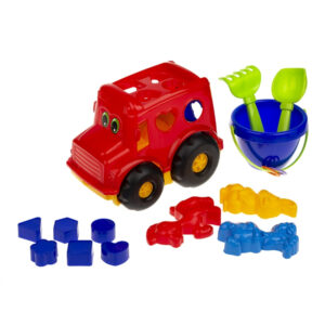 Сортер-автобус "Бусик" №3 Colorplast 0268  Червоний