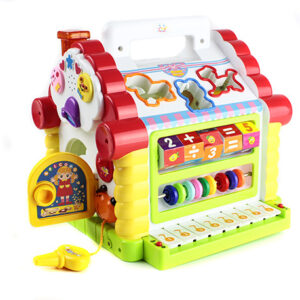 Дитячий ігровий центр"Теремок" 9196 з сортером і звуком Різнокольоровий