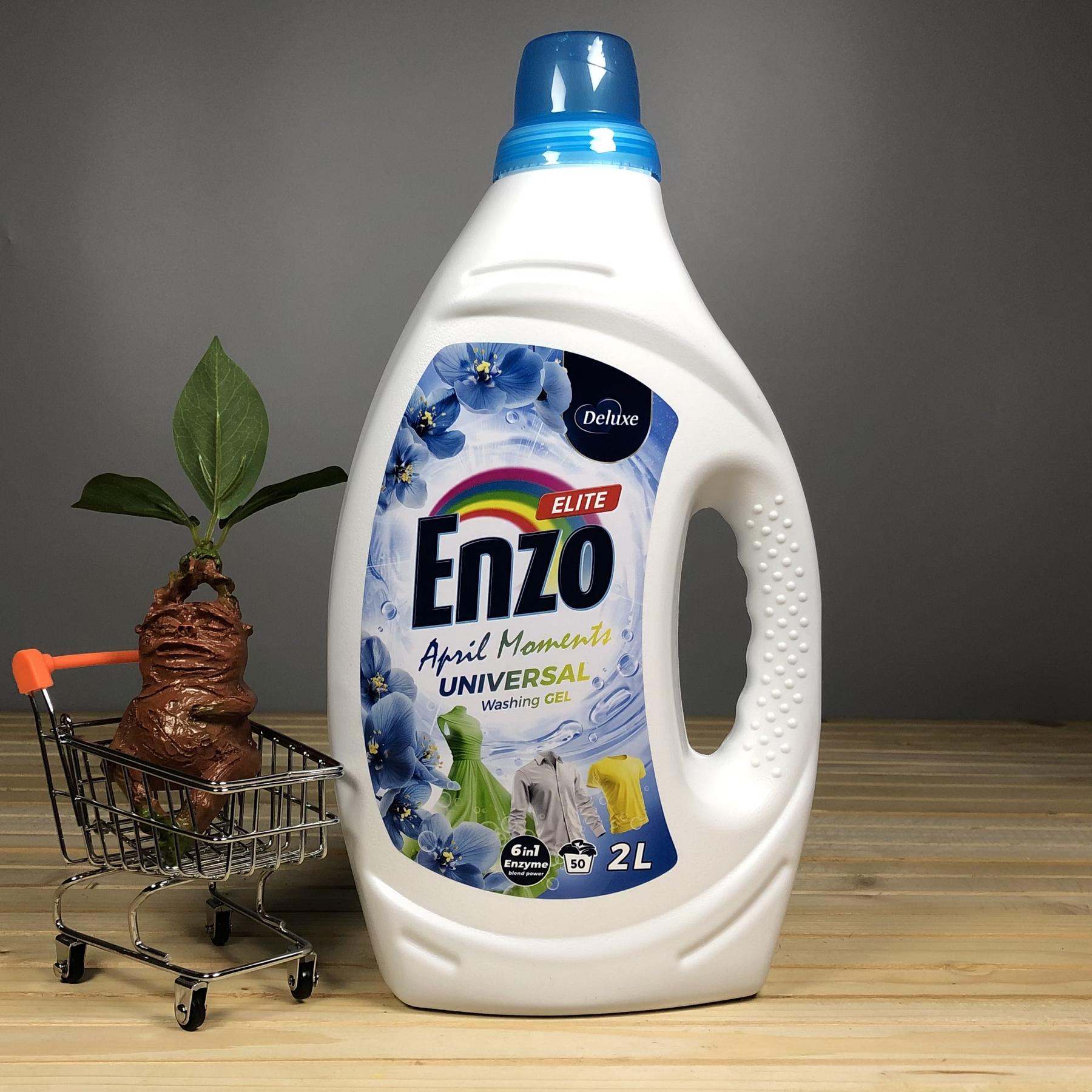 Парфюмований гель для прання Deluxe Enzo 6 в 1 Universal - 2 л. 50 прань.