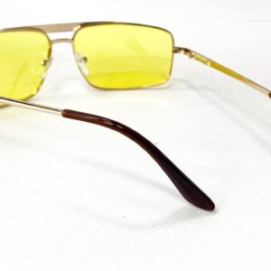 Водійські окуляри антифара прямокутні в металевій оправі регульовані носоупори тоненькі дужки на флексах