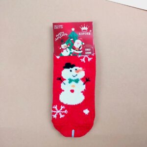 Шкарпетки дитячи ангора "Новий Рік", Червоний, 26-31