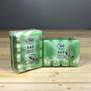 Туалетне мило Shik 1+1 з екстрактом Зеленого чаю та зволожуючим кремом 4 х 90 гр.