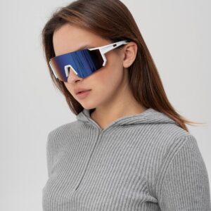 Жіночі Стильні Сонцезахисні Поляризаційні Окуляри Without Visor White&Purple