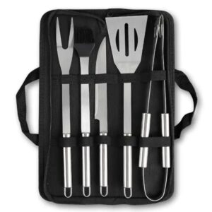 Набір аксесуарів для барбекю, мангала, гриля 5 предметів 40х10х5 см мангальне приладдя HP-20-72