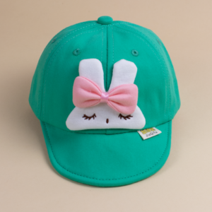 Кепка дитяча "Зайченя", Зелений, 46-48