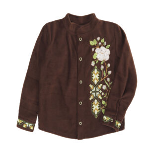 Флісова сорочка "Бавовна" для хлопчика, Шоколад, 92 (2 роки)