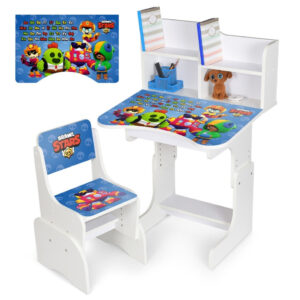 Дитяча Парта N 2071-12-1 білий, зі стільчиком