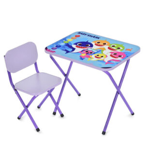 Дитячий столик складаний зі стільчиком M 5960-9 фіолетовий