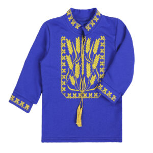 Вишиванка для хлопчика "Колоски", Електрик, 92 (2 роки)