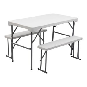 Комплект туристичних меблів стіл + лавочки для пікніка меблі для відпочинку на природі EB2545