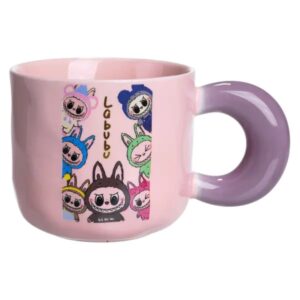 Чашка порцелянова Labubu Brighten Your Day 400 (мл) подарункова кружка прикольна чашка для дітей на подарунок FM-22B