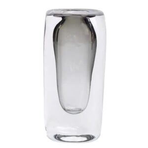 Ваза скляна прозора 8.3х6х18.5 см для квітів декоративна 150 мл HP-10-17
