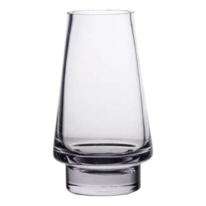 Скляна декоративна ваза для квітів 25 см прозора ваза для інтер'єру 1.9 л HP-10-20