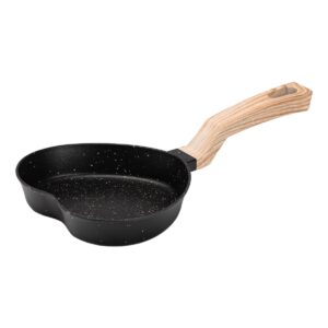 Сковорода у вигляді серця з антипригарним покриттям 400 мл чорна HP39574B