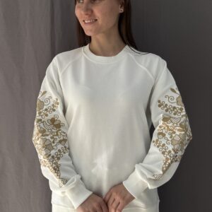 Жіночий світшот у білому кольорі