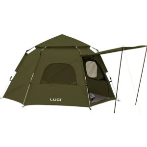 Намет автоматичний 3 місний 240×210×130 (см) кемпінговий з тентом туристичний палатка Camping Lugi LU-020