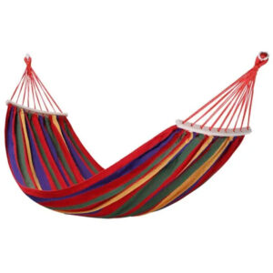 Гамак туристичний підвісний тканинний 174х80 см з планкою Червоний SJ-0010-2R