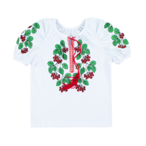 Блуза для дівчинки "Вишиванка-23", Білий, 86 (1.5 роки)