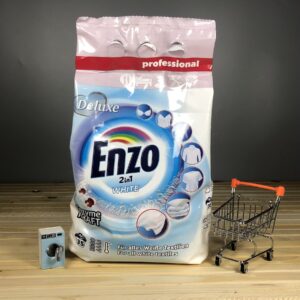 Пральний порошок Deluxe Enzo 2in1 White - 2.45 кг. 35 циклів прання.