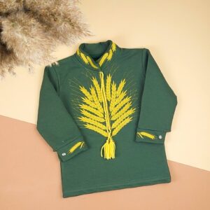 Дитяча вишиванка "Колоски", Хакі, 92 (2 роки)