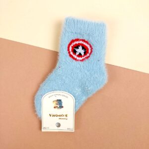 Дитячі шкарпетки норка "Супер герої", Блакитний, 0-12