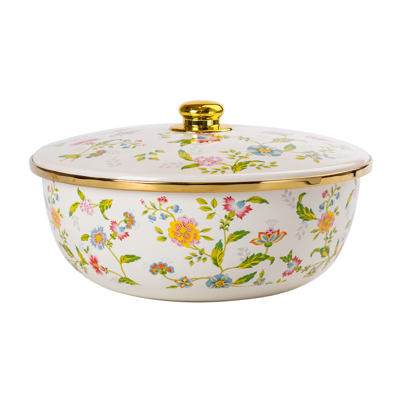 Емальована каструляз кришкою 5,5 л Велика HP-2-113