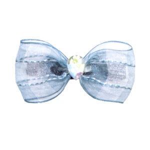 Фатіновий бантик на зажимі, Сірий