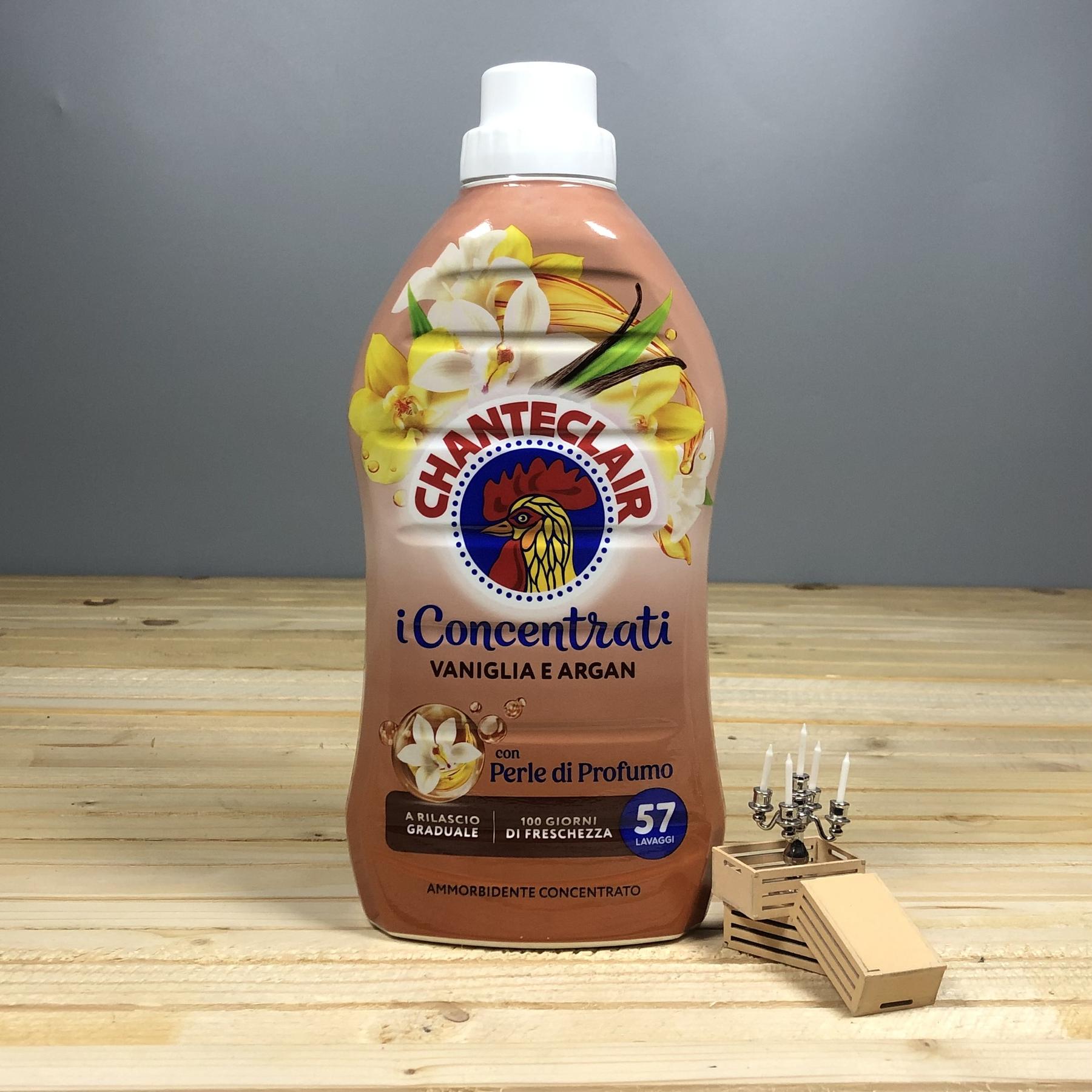 Парфюмований ополіскувач для білизни Chanteclair Concentrati Vaniglia E Argan - 1.14 л. 57 циклів прання.