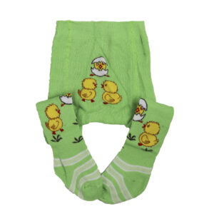 Колготи під памперс махрові , Зелений, 0-6